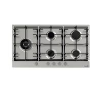 Foster Power 4G+Dcl 86 Inox - 7016032 Placa de gas Encastrado | Acero inoxidable AISI 304 satinado, Dimensiones 860x500, Parrillas de hierro fundido, coprispartifiamma smaltati