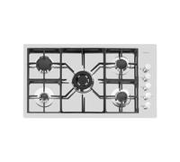 Foster S4000 4F+Tc C Ft Inox - 7271032 Placa de gas Encastrado | Acero inoxidable AISI 304 satinado, Dimensiones 920x520, Parrillas de hierro fundido, coprispartifiamma smaltati