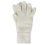 FosterNatur, Guantes de lana para mujer, 100% lana extrafina, naturaleza, 7