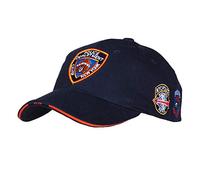 Fostex NYPD - Gorra de béisbol del Departamento de Policía de Nueva York con 7 insignias bordadas, color azul marino