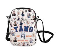 FOTAP Ahsoka Tano - Bolso cruzado Clone Wars, regalo mandaloriano, regalo para amantes de Ahsoka, regalo Ahsoka Tano Merch, T Ano Cb UK, INCHES