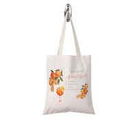 FOTAP Aperol Spritz - Bolsa de mano con temática de bebidas que huele a Aperol Spritz, regalo de verano, White, 14.56INCHES