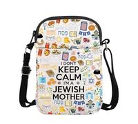 FOTAP Bolsa cruzada para mamá judía, regalo de la Biblia para mamá, regalo de festival judío, bolsa religiosa, bautizo, bolsa de comestibles, Jewishmothercb Uk2