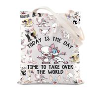 FOTAP Brain & Pinky Gift - Bolsa de maquillaje para amantes de los personajes de dibujos animados, comedia, anime, serie de televisión, bolsa de maquillaje, bolsa de cosméticos de cerebro de rata,