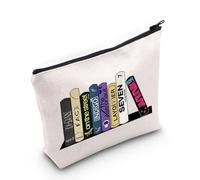 FOTAP K-Pop Characters Gift Bangtan Boys Inspired Merchandise Zipper Pouch Bag Army Singer Fan Gift Music Lover Makeup Bag (Seven UK2)