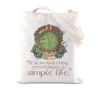 FOTAP Lord Ring Merch Ring Inspire - Bolso de mano para fanáticos de la película, regalo para amantes del Hobbit, Simple Life Reino Unido, 14.56INCHES