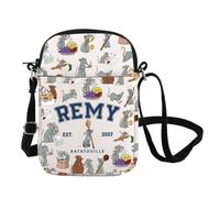 FOTAP Remy Est.2007 Inspire - Bandolera con cita Remy, bolsa de hombro para amantes del chef, ratatouille, regalo para fanáticos de ratas, Remy 2007 Cb Uk, INCHES
