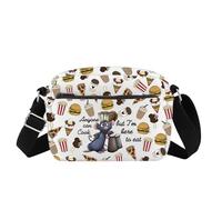 FOTAP Remy Inspire Gift Anyone Can Cook - Bolso cruzado con cita de ratatouille, regalo inspirado en Remy, bolsa de mensajero, regalo de rata remy, Anyone Hb Cb Uk, INCHES