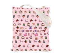 FOTAP Valley Game - Bolsa de mano inspirada en videojuegos, regalo Stardew Gamer, bolso de pollo del valle, regalo de granja Sim, Valley Sl Reino Unido, INCHES