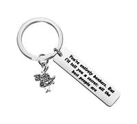 FOTAP You're Totrely Bonkers But I Will Tell You A Secret All The Best People are Keychain Alicia en el País de las Maravillas Inspire Regalo Mad Hatter Jewelry