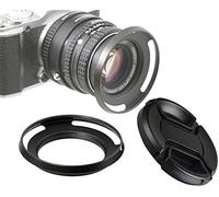 Fotasy Parasol de metal curvado de metal de 43 mm para Leica, Leitz, Voigtlander, Canon, Fuji, Nikon, Olympus, Panasonic, Pentax, Sony, capucha de 43 mm