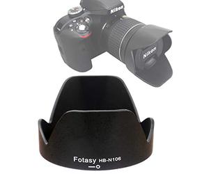 Fotasy Parasol de Objetivo para Nikon 1 NIKKOR 10 - 100 mm f/4.0 - 5.6 VR, sustituye a Nikon HB-N106