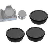 Fotasy RBC2 - Juego de 2 Tapas para Lente Trasera y Cuerpo de cámara, Gamuza de Limpieza para Canon EOS DSLR (Negro)