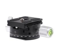 FOTGA Cabezal panorámico giratorio de 360 ° con abrazadera giratoria y placa de liberación rápida de 50 mm, tornillo de 1/4 pulgadas para trípode Arca-Swiss, monopie, cabeza esférica, cámara DSLR