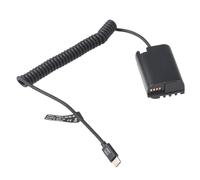 Fotga Cable de alimentación USB tipo C PD en espiral + DMW-BLK22 DMW-BLF19 batería simulada DMW-DCC17 acoplador CC para Panasonic Lumix S5 S5II S5K S5C GH7 GH6 GH5II G9 G9II GH3 GH4 GH5 GH5s cámara