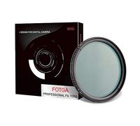 Fotga Filtro de lente ND de densidad neutra variable de 46 mm ultra delgado multicapa MC Fader ND2 a ND400 bloqueo de posición de vidrio óptico marco de aluminio mate