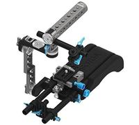 Fotga Instalación Rápida Rotativo Manejar y Brazo Cámara Rig Jaula con 15 mm Placa Estándar Rail Varillas de Liberación Rápida para Blackmagic BMCC BMPCC Canon 5D MarkII MarkIII 5DIV Sony A7R A7RII A7 A7II A7S A7SII Panasoic GH3 GH4 Nikon D500 BMPC URSA URSA mini