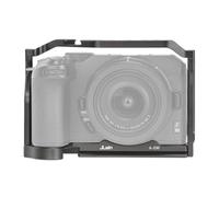 FOTGA Jaula de cámara para cámara Nikon Z30, estabilizador de jaula de vlogging de aluminio con zapata fría, tornillo de 1/4"-20, 3/8"-16 agujeros para Arri Grip, placa de liberación rápida para
