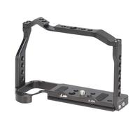 FOTGA Jaula para cámara para cámara Nikon Z50, plataforma de jaula para cámara de vídeo Vlogging de aleación de aluminio, zapata fría integrada Placa de liberación rápida con rosca de 1/4 pulgadas y 3