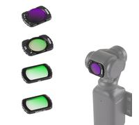 FOTGA Kit de filtro magnético CPL + densidad neutra variable ND2-32 + difusión negra de 1/4 + filtro de lente MC-UV para DJI Osmo Pocket 3, vidrio óptico HD, revestimiento múltiple