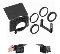 Fotga Mini lente de clip de 4 x 4 4 x 5.65 pulgadas + abrazadera de barra de 15 mm para cámara DSLR sin espejo A7 A7R A7S II III IV Z6 Z7 II R3 R5C M6 M50 GH6 BMPCC 4K 6K, compatible con lente de 67