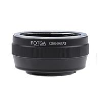 Fotga OM-M4/3 Adaptador de montaje manual para lente Olympus Zuiko OM a sistema de cámara Micro 4/3, compatible con cámaras Panasonic Olympus MFT sin espejo