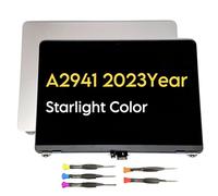 Fotisangea A2941 - Pantalla LCD de montaje completo 2023 año (EMC 8301) para MacBook Air Retina de 15.3 pulgadas M2 LCD Silver Space Grey/Starlight/Midnight (Starlight)