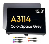 Fotisangea Laptop LCD para MacBook Air Retina de 15.3 pulgadas A3114 pantalla LCD completa, color gris espacial