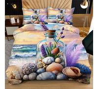 Fotmung Conjunto de Ropa de Cama Tarro de Cristal, Set de Funda de Edredón 3 Piezas - 220x240 cm, Confort Superior en Todas Las Estaciones, Elegancia para tu Dormitorio Principal R98