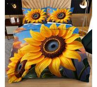 Fotmung Funda Nórdica 240x260 cm Flores Románticas, Funda Nórdica Extra Grande + 2 Fundas de Almohada, Resistente al Lavado y al Desgaste, Transforma tu Cama en una Obra de Arte L308-