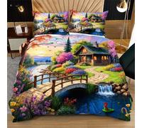 Fotmung Fundas Nordicas Cama 105 Infantil Animal Gato, 3 Piezas Juego de Funda de Edredón 200x200 con Cremallera para Cama de Microfibra y 2 Funda de Almohada 50x75 cm D111 D111