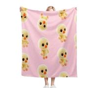 Fotmung Manta para Cama 130x150 Pato De Dibujo, Impresa 3D Suave y Cálida Manta de Microfibra Franela, Multiusos Cubierta de Cama Mullida para Niños Adultos, 130x150 cm-D41