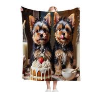 Fotmung Manta para Cama 130x150 Perro MarróN, Impresa 3D Suave y Cálida Manta de Microfibra Franela, Multiusos Cubierta de Cama Mullida para Niños Adultos, 130x150 cm P83