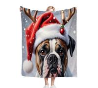 Fotmung Manta para Cama 130x150 Perro MarróN, Impresa 3D Suave y Cálida Manta de Microfibra Franela, Multiusos Cubierta de Cama Mullida para Niños Adultos, 130x150 cm P187