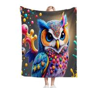 Fotmung Manta para Sofá 240 x 260 Loro Colorido, Mullida Mantas para Cama 180 de Franela, Cálida Reversible Manta Polar de Microfibra para Cubre Colchas, 260x240 cm P95