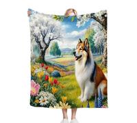 Fotmung Manta para Sofá 240 x 260 Perro de Colores, Mullida Mantas para Cama 180 de Franela, Cálida Reversible Manta Polar de Microfibra para Cubre Colchas, 260x240 cm R93