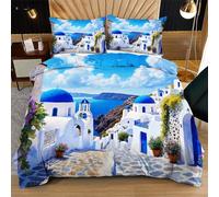 Fotmung Sábana 200x200 cm Calabaza Iluminada, Incluye 1 Funda de Edredón + 2 Fundas de Almohada, con Estampado 3D de Doble Cara, edoso al Tacto, Resistente al Descoloramiento y Manchas D352 D352