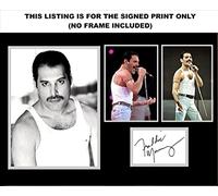 Foto autografiada de Freddie Mercury de impresionante calidad
