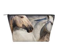 Foto de Caballo Salvaje, Bolsa de artículos de tocador Bolsa de Maquillaje Bolsa de cosméticos Bolsa de artículos de tocador de Viaje portátil