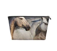 Foto de Caballo Salvaje, Bolsa de artículos de tocador Bolsa de Maquillaje Bolsa de cosméticos Bolsa de artículos de tocador de Viaje portátil