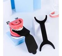 Foto de fondo dental suave de silicona, doble cabeza se puede doblar tablero de contraste, placa de absorción de luz de disparo intraoral de dientes for blanqueamiento de dientes herramienta de ortodo