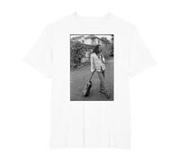 Foto de Guitarra de Bob Marley x David Burnett, Color Blanco y Negro Camiseta, Hombre Tallas Grandes, Blanco, 6X Alto
