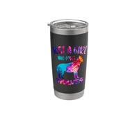 Foto de Just A Girl Who Loves Wolves para Wolf Lover Vaso térmico de acero inoxidable de doble pared