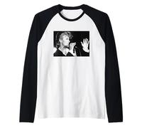Foto de Prensa de David Bowie Glass Spider Tour 1987 Camiseta Manga Raglan