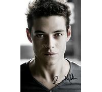 Foto de Rami Malek firmada (tamaño A4: 30,48 x 20,32 cm)