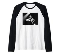 Foto en Vivo de Devo Mark Mothersbaugh por Martin O'Neill Camiseta Manga Raglan