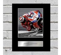 Foto enmarcada firmada por Jorge Lorenzo ducati.