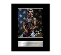 Foto firmada Bruce Springsteen - Iconic pics - Fotografía enmarcada - Decoración de sala de estar - Sala de estar
