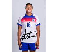 Foto firmada de Jess Carter de Inglaterra Lionesses Football Player Euro 2025 de 15 x 10 cm con una firma impresa preimpresa que sería un gran regalo de autógrafo.