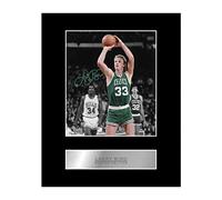 Foto firmada de Larry Bird de Boston Celtics NBA con impresión de regalo